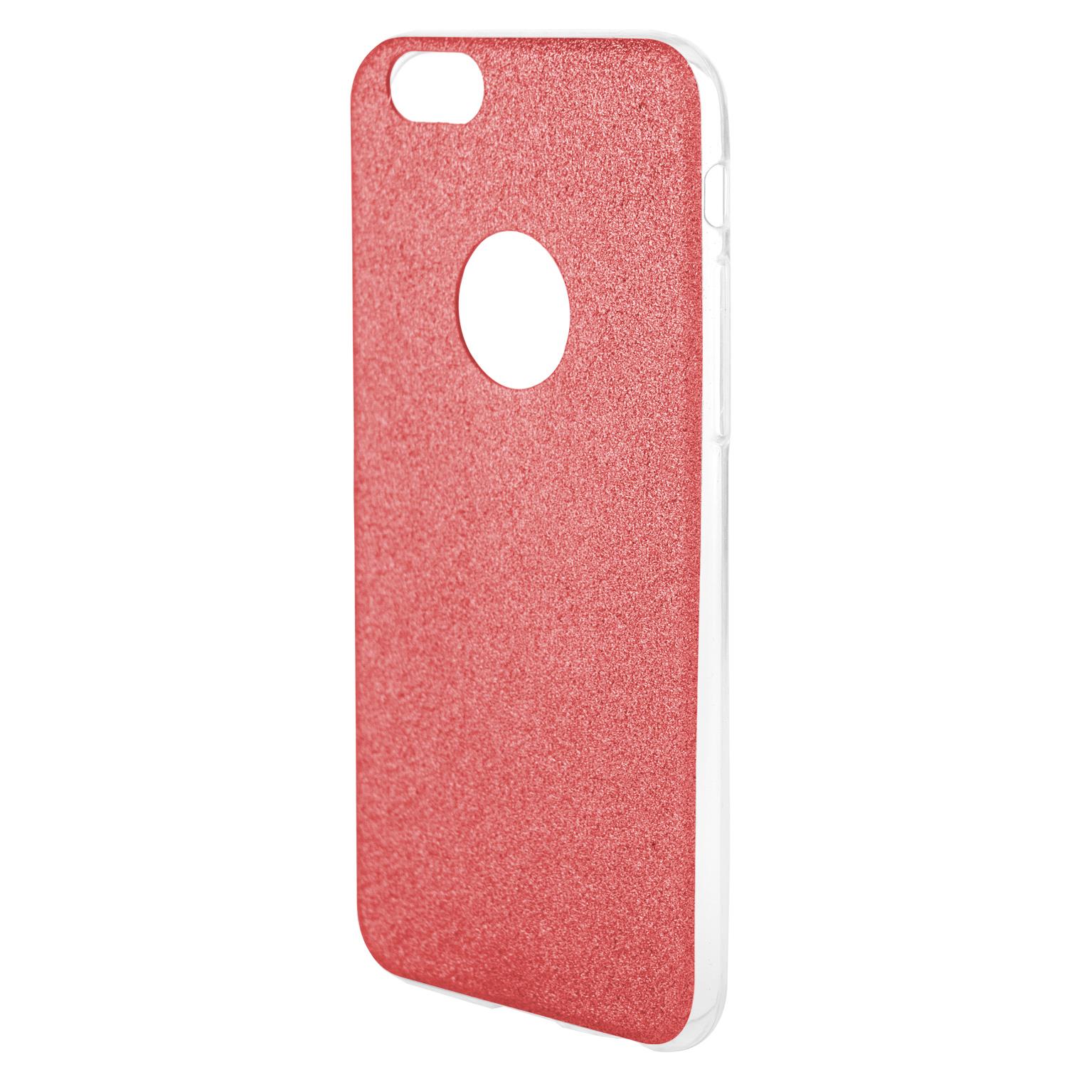 AREA Custodia cover per iPhone 6 / 6S Area Gummy rosso glitter